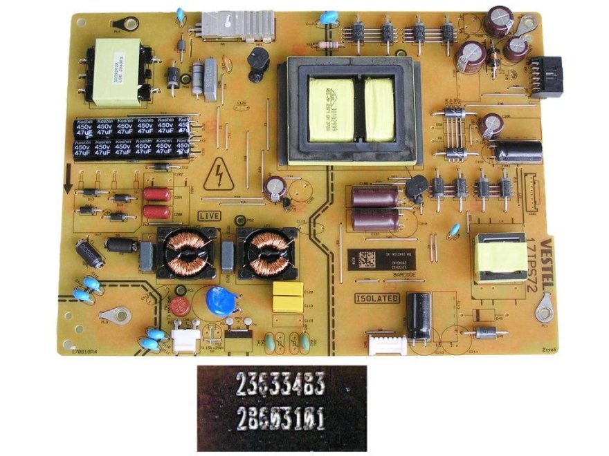 LCD modul zdroj 17IPS72 / SMPS POWER BOARD Vestel 23533483 - Kliknutím na obrázek zavřete
