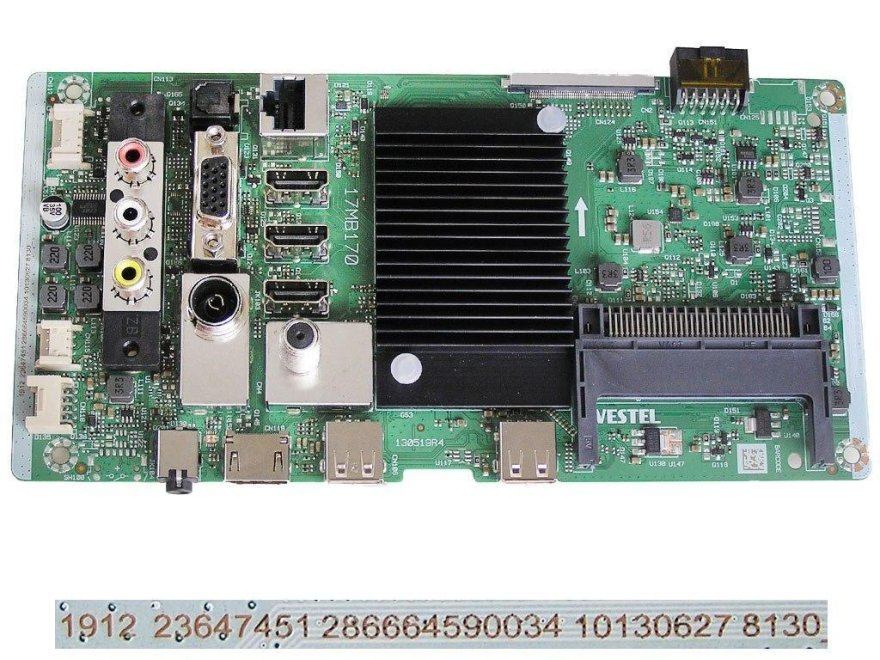 LCD modul základní deska 17MB170 / Main board 23647451 JVC LT-65VA8035 - Kliknutím na obrázek zavřete
