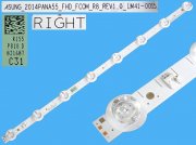 LED podsvit 529mm, 8LED / LED Backlight 530mm - 8 D-LED, LM41-00159A / PANA55-FHD_FCOM_R8 - RIGHT