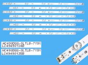 LED podsvit sada LG HC490DGG celkem 8 pásků / DLED TOTAL ARRAY HC490DGG-SLTLB / LC49490134A plus LC49490135A