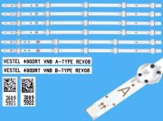 LED podsvit 460mm sada Vestel 490DRT VNB celkem 6 pásků / LED Backlight 460mm 490DRT VNB A-type 30095921 plus 490DRT VNB B-type 30095922 náhradní výrobce