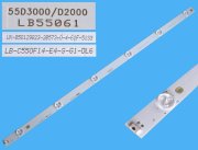 LED podsvit 597mm, 6LED / LED Backlight 597mm - 6 D-LED, LB55061, UX-850129823-2B573