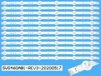 LED podsvit sada Sony náhrada celkem 12 pásků 450mm / D-LED BAR SVG460AB1-REV3