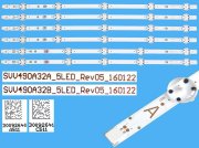 LED podsvit sada Vestel celkem 6 pásků 460mm / LED Backlight 460mm SVV490A32A_5LED A type 30092640 plus SVV490A32B_5LED B type 30092641