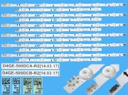 LED podsvit 1030mm sada Samsung BN96-30425A plus BN96-30426A celkem 12 pásků / LED Backlight 1030mm - 14 D-LED D4GE-500DCA-R2 plus D4GE500DCB-R2