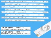 LED podsvit sada Sony SVY490A23 celkem 8 pásků / LED Backlight SVY490A23_Rev00 Left plus SVY490A23_Rev00 Right