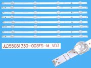 LED podsvit 1056mm sada Hisense BK55Y13030 celkem 4 / 8 kusů / LED Backlight 780mm JL.D55081330-003FS-M_V03 / CRH-BK55Y13030T040804P-REV2.2