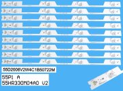 LED podsvit sada Thomson 55HR330M04 celkem 9 páskú / DLED TOTAL ARRAY 55P1A 55HR330M04A plus 55P1B 55HR330M04B / 55D2006V2W4C1B50722M plus 55D2006V2W2C1Bx2-50722M