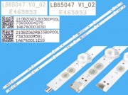 LED podsvit 1330mm sada Philips LB65047V0-02 plus LB65047V1-02 / LED Backlight 1330mm - 12 D-LED 210BZ06DLB33BDP00LL plus 210BZ06DRB33BDP00L / LB-PM3030-GJCD657X12AEU2