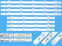 LED podsvit sada LG náhrada AGF78400401AL celkem 8 pásků 39" / DLED TOTAL ARRAY AGF78400401AL / LG Innotek POLA2.0 39