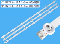 LED podsvit sada LG náhrada AGF78399601AL celkem 3 pásky 630mm / DLED TOTAL ARRAY AGF78399601AL / 6916L-1204A plus 6916L-1426A