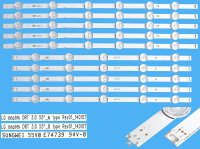 LED podsvit sada LG náhrada AGF78401701AL celkem 10 pásků / DLED TOTAL ARRAY AGF78401701AL 6916L-1989A plus 6916L-1990A LG Innotek DRT3.0 55"