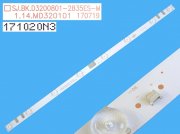 LED podsvit 578mm, 8LED / LED Backlight 578mm - 8DLED, SJ.BK.D3200801-2835ES-M / 171020N3