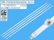 LED podsvit 1086mm sada Samsung celkem 4 pásky / DLED Backlight Assy - 10 D-LED, CRH-P55S63030041002B-REV1.1 / 75.2MN05G001 223868 / BN96-23155X