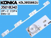 LED podsvit 326mm, 4LED / DLED Backlight 326mm - 4DLED, KONKA KDL39SS662U, 35018340