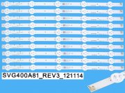 LED podsvit sada Sony náhrada celkem 10 pásků 395mm / D-LED BAR. SVG400A81