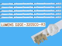LED podsvit 648mm sada Samsung celkem 5 pásků / LED Backlight 648mm - 9LED, BN96-25299A, BN96-25300A - náhrada / D2GE-320SC0-R3