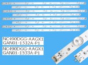 LED podsvit sada LG AGF78401301 celkem 8 pásků / DLED TOTAL ARRAY AGM76110501 / NC490DGG-AAGX1