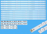LED podsvit sada LG série CSP55 55UJ63UHD celkem 10 pásků / DLED TOTAL ARRAY 55LJ55/55UJ63_A plus 55LJ55/55UJ63_B