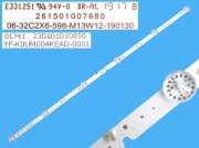 LED podsvit 598mm, 6 DLED / LED Backlight 598mm - 6DLED, 06-32C2X6-598-M13W12-190130 / 261501007680