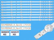 LED podsvit sada vestel SVV490A69 celkem 8 pásků 520mm SVV490A69 / 30092638 plus 30092639
