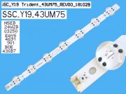 LED podsvit 445mm, 7LED / DLED Backlight 445mm - 7 D-LED, SSC_Y19_Trident_43UM75, EAV64691901