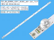 LED podsvit 632mm, 7LED / DLED Backlight 632mm - 7DLED, T0T_65D2900_12x7_3030C_D6T / LB6507 / 130917