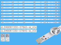 LED podsvit sada vestel 49" celkem 8 pásků 520mm / Vestel 49" UHD DRT JL.D49061330-078 / 30101791 plus 30101792