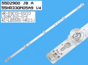 LED podsvit 535mm, 5LED / DLED Backlight 535mm - 5DLED, T0T-55D2900-JBA 55HR330M05A9 V4 / 4C-LB5505