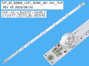 LED podsvit 632mm, 7LED / DLED Backlight 632mm - 7DLED, TOT_65_D2900_12x7_3030C_d6t-2d1_7S1P / YHF-4C-LB6507-YH05J / 65D2900