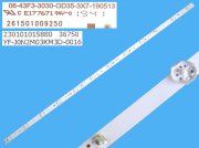 LED podsvit 800mm, 7LED / LED Backlight 800mm - 7DLED, 261501009250 / 06-43F3-3030-OD35-3X7-190513 / YF-J0N2M03KM3D-0016