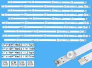 LED podsvit sada LG náhrada 47LN-V14AL celkem 10 pásků / DLED TOTAL ARRAY 47" V14 DRT Rev0.2 1 / 6916L-1566A plus 6916L-1567A plus 6916L-1568A plus 6916L-1569A