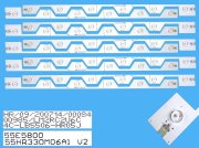 LED podsvit sada Thomson 55E5800 celkem 10 pásků 573mm / DLED TOTAL ARRAY 55HR330M06A1 V2 / 4C-LB5506-HR05J / 4C-LB5506-YH1 / 4C-LB5506-ZM1