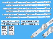 LED podsvit sada Samsung V07T-430SM celkem 6 pásků / LED Backlight 1304mm - V07T-430SMA-R0 plus V07T-430SMB-R0 / LM41-00885A/903A plus LM41-00886A/904A