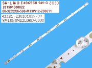 LED podsvit 598mm, 6LED / LED Backlight 598mm - 6DLED, 06-32C2X6-598-M13W12-200611 / 261501008822