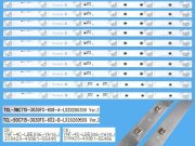 LED podsvit 470mm sada TCL celkem 10 pásků / DLED ARRAY TCL-50C715-3030FC-6x8-A-LX20200309 Ver.3 / TCL-50C715-3030FC-6x2-B-LX20200309 Ver.3, YHF-4C-LB5006-YH15J / YHF-4C-LB5006-YH16J