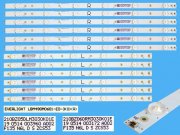 LED podsvit sada Philips LBM490M0601-ED-3 celkem 12 pásků / DLED TOTAL ARRAY 996599000166 / 210BZ05DLM3030K01E plus 210BZ06DRM3030K01E
