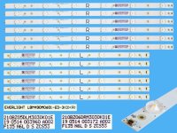 LED podsvit sada Philips LBM490M0601-ED-3 celkem 12 pásků / DLED TOTAL ARRAY 996599000166 / 210BZ05DLM3030K01E plus 210BZ06DRM3030K01E