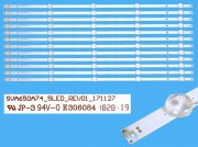 LED podsvit sada Sony náhrada SVA650A74_REV01 celkem 12 pásků / DLED TOTAL ARRAY SVA650A74_5LED_Rev01_171127