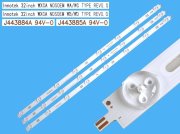 LED podsvit sada Sony celkem 3 pásky 592mm / DLED TOTAL ARRAY LG Innotek 32inch WXCA NDSOEM / J44884A plus J443885A