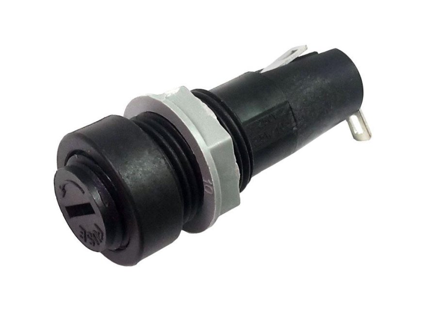 Pojistkový držák do panelu, pro pojistku 5x20mm - Kliknutím na obrázek zavřete