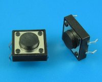 Mikrotlačítko 12 x 12mm - 5mm výška