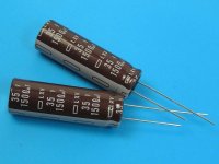 1500uF/35V - 105°C Nippon LXV kondenzátor elektrolytický, low ESR, high ripple current