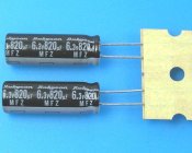 820uF/6,3V - 105°C Rubycon MFZ kondenzátor elektrolytický, low ESR, high ripple current