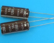 1200uF/16V - 105°C Nippon KY kondenzátor elektrolytický, low ESR, long life