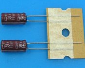 10uF/50V - 105°C Nippon KY kondenzátor elektrolytický, low ESR, long life