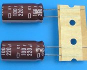 220uF/100V - 105°C Nippon KY kondenzátor elektrolytický, low ESR, long life