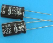 1500uF/6,3V - 105°C Samwha RD kondenzátor elektrolytický