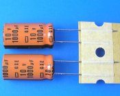 1000uF/10V - 125°C Nippon GXE kondenzátor elektrolytický high temperature, long life