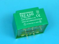 transformátor síťový do plošného spoje 230 / 15V - 4VA